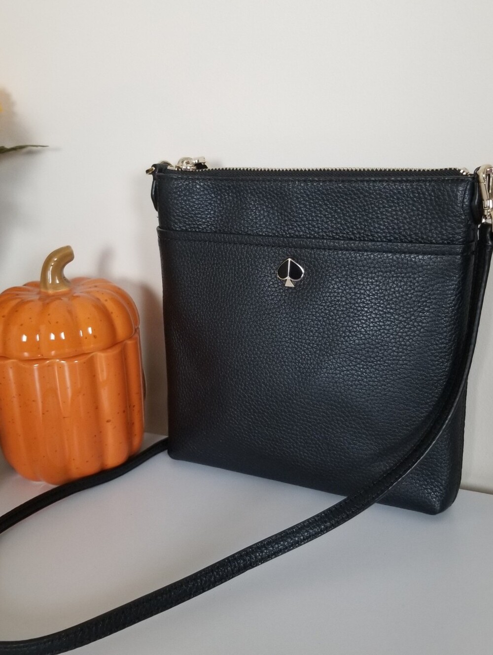 Kate Spade Polly Pebbled Leather Crossbody Bag